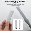 2 Pack Toe Cleaning Brush,Silicone Foot Scrubber for Shower with 15.7" Long Handle Soft Cleaning Bath Brush Feet Cleaner Scrub Foot Care for Seniors,Elderly, Men and Women (Grey) view 4