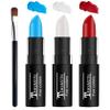 LZXLUKGIR Red White and Blue Face Paint Sticks Professional Eye Black Baseball Football Softball,Cream Blendable Body Paint for Halloween Zombie Vampire MakeupBlue/White/Red Face Paint Sticks) view 1