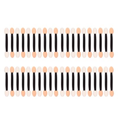 50 PCS Disposable Eye Sponges Eyeshadow Applicators Dual Tip Eyeshadow Sponge Sticks Tip Dual Sided Eyeshadow Brush for Nails