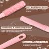 Demarzily Toe Cleaning Brush,Foot Scrubber for Shower with 15.7" Long Handle Soft Silicone Cleaning Shower Brush Foot Care for Seniors,Elderly, Men and Women (Pink) view 2