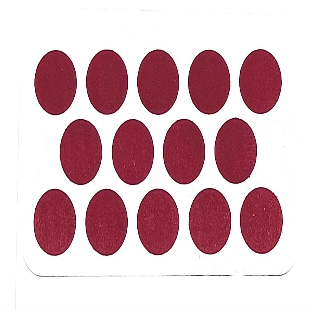 Ashirwad Maroon & Red Bindi Stickers Size 3.0 mm to 1.2 cm available in different sizes One size packed in one box each 5 pcs and 10 pcs (Maroon 10.0 mm 10 pcs)