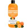 Persimmon Body Wash for Body Odor Control  Purifying Deodorizing Soap for Eliminating Odor  Underarms, Intimate Inner Thigh, Bikini Area, Smelly Feet  Natural Deodorant Soap, Kids Safe view 1