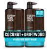 Every Man Jack Coconut + Driftwood Mens Body Wash for All Skin Types - Cleanse, Hydrate, and Smell Great - Free of Parabens, Phtalates, and Dyes - 33.8 fl oz (2 Pack) view 1