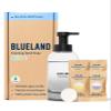 BLUELAND Hand Soap Starter Set, 1 Refillable Glass Foaming Hand Soap Dispenser in Slate with 4 Refill Tablets, Variety Scents, 4 x 9 Fl oz view 1