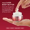 Joylux nourisHER Body Butter for Dry to Very Dry Skin with Shea Butter, Cocoa Butter, Aloe Vera & Squalane, Creamy, Clean Moisturizer for Intense Hydration 3.4 oz view 2