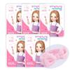 BB Kids Face Masks Spa 5-Pack With Spa Headband | Kids Facial Masks for Girls With 100% Cotton Sheets | Princess Facial Mask for Kids Spa Party Birthday Sleepover (5-Pack with Pink Band) view 1