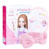 BB Kids Face Masks Spa 5-Pack With Spa Headband | Kids Facial Masks for Girls With 100% Cotton Sheets | Princess Facial Mask for Kids Spa Party Birthday Sleepover (10-Pack with Pink Band) view 1