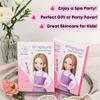 BB Kids Face Masks Spa 5-Pack With Spa Headband | Kids Facial Masks for Girls With 100% Cotton Sheets | Princess Facial Mask for Kids Spa Party Birthday Sleepover (10-Pack with Pink Band) view 2