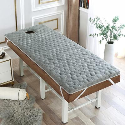 LDLCYCN Latex Memory Foam Mattress Topper for Massage Table Beauty Salon Lash Bed Topper Spa Bed Cushion with Face Hole Massage Accessories Protective Pad Thicken,C/4cm,180 * 70cm(r)