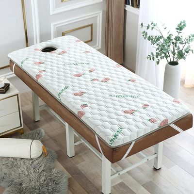LDLCYCN Latex Memory Foam Mattress Topper for Massage Table Beauty Salon Lash Bed Topper Spa Bed Cushion with Face Hole Massage Accessories Protective Pad Thicken,A/4cm,190 * 75cm(r)