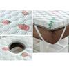 LDLCYCN Latex Memory Foam Mattress Topper for Massage Table Beauty Salon Lash Bed Topper Spa Bed Cushion with Face Hole Massage Accessories Protective Pad Thicken,A/4cm,190 * 75cm(r) view 2
