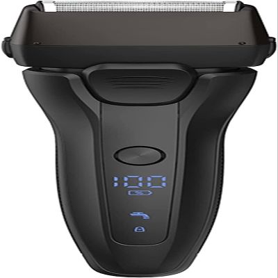 YQYBF Men's Electric Foil Shaver Electric Razor for Men  Men's Electric Shavers with Pop-up Precision & Sideburn Trimmer, Rechargeable, Wet & Dry Cordless Shaver