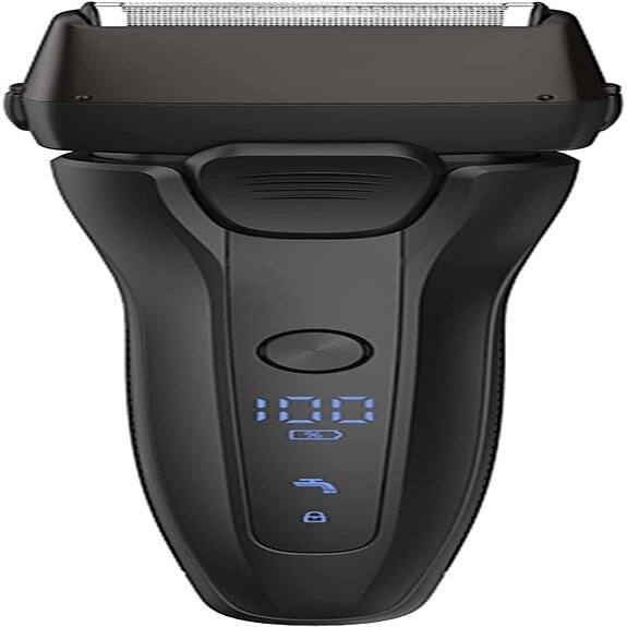 YQYBF Men's Electric Foil Shaver Electric Razor for Men  Men's Electric Shavers with Pop-up Precision & Sideburn Trimmer, Rechargeable, Wet & Dry Cordless Shaver