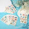 20 Sheets Ocean Temporary Tattoos, More than 210 Styles Marine Creature Cartoon Tattoos Sticker Waterproof Glitter Ocean Sea Animals Temporary Under the Sea Tattoos for Kid Beach Party Decorations view 3