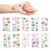 20 Sheets Ocean Temporary Tattoos, More than 210 Styles Marine Creature Cartoon Tattoos Sticker Waterproof Glitter Ocean Sea Animals Temporary Under the Sea Tattoos for Kid Beach Party Decorations view 4