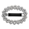 Handmade Pearl Crystals Hair Clip for Women, SHE'S FREE STYLE JUST FOR YOU Circular Openwork Design Side Hair Clips with Retro Crystals, Vintage-Inspired Hand-Beaded Hair Accessory view 1