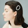 Handmade Pearl Crystals Hair Clip for Women, SHE'S FREE STYLE JUST FOR YOU Circular Openwork Design Side Hair Clips with Retro Crystals, Vintage-Inspired Hand-Beaded Hair Accessory view 2