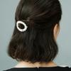 Handmade Pearl Crystals Hair Clip for Women, SHE'S FREE STYLE JUST FOR YOU Circular Openwork Design Side Hair Clips with Retro Crystals, Vintage-Inspired Hand-Beaded Hair Accessory view 4