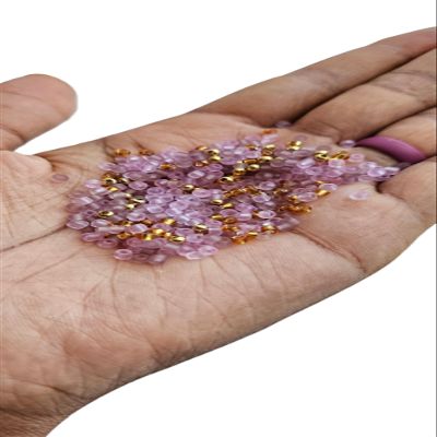 Beaditwearitloveit Small Purple & 24kt Gold Plated Metal Loc Sprinkle Beads Mix, Braid Jewelry Dreadlock Accessories, 8/0 Dread Sprinkle Beads, Loc Jewelry (Sprinkles)