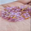 Beaditwearitloveit Small Purple & 24kt Gold Plated Metal Loc Sprinkle Beads Mix, Braid Jewelry Dreadlock Accessories, 8/0 Dread Sprinkle Beads, Loc Jewelry (Sprinkles) view 3