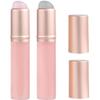 2 Pcs Silicone Lip Brush with Cap for Lipstick Lip Gloss(Pink) view 1