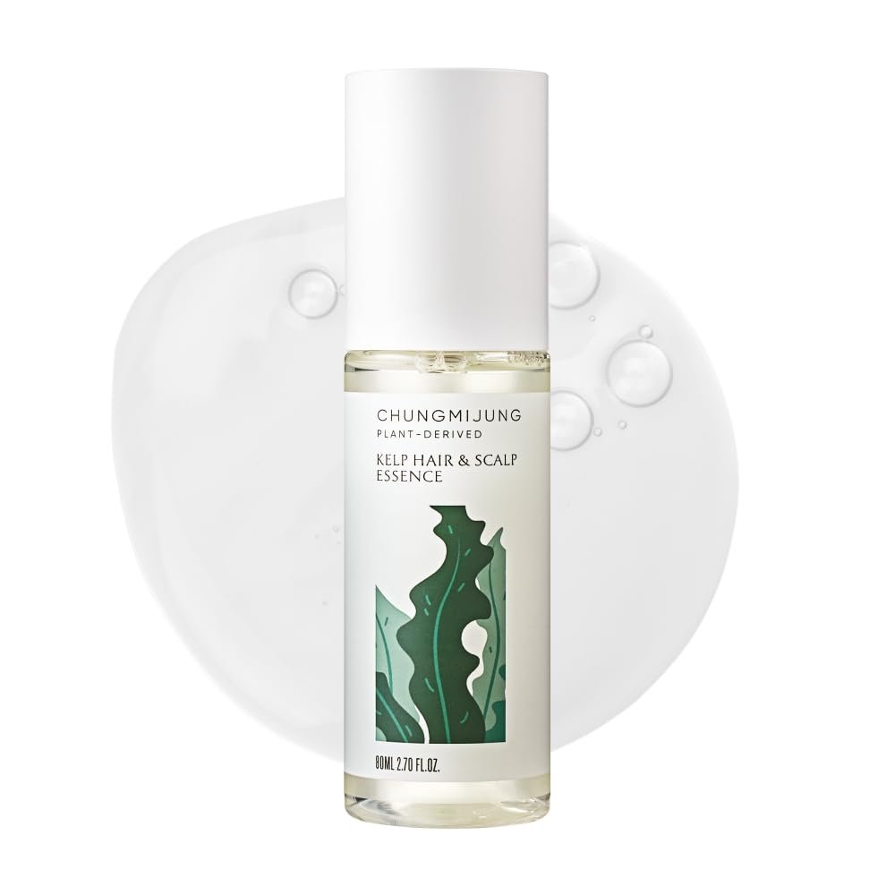 CHUNGMIJUNG Kelp Hair & Scalp Essence, Rich Moisture and Nutrition, Strengthen the Scalp and Hair, Laminaria Japonica Extract (Kelp), All Hair Types, Korean Skin Care, 5.7 fl.oz. / 80ml
