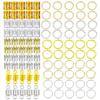 100Pcs Gold Silver Alloy Hair Jewelry for Braids Hair Beads Rings Cuffs Dreadlocks Accessories Decoration view 1