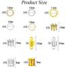100Pcs Gold Silver Alloy Hair Jewelry for Braids Hair Beads Rings Cuffs Dreadlocks Accessories Decoration view 2