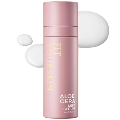 FIT YOUR SKIN Aloe Cera Mist Serum - Vegan Hydrating Face Spray with Aloe Vera and Ceramide for Rough and Dry Skin - Refreshing & Hydrating Facial Mist - Fresh Herb Citrus Scent, 2.7 fl.oz.