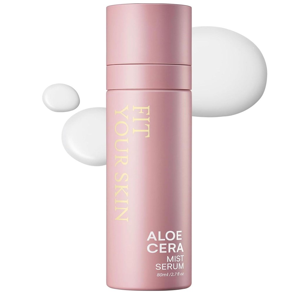 FIT YOUR SKIN Aloe Cera Mist Serum - Vegan Hydrating Face Spray with Aloe Vera and Ceramide for Rough and Dry Skin - Refreshing & Hydrating Facial Mist - Fresh Herb Citrus Scent, 2.7 fl.oz.