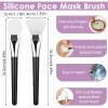 Gjinxi 4pcs Silicone Face Mask Brush - Applicator, Spatula, Flexible Facial Mud Mask Brush for Clay, DIY, Modeling, Body Lotion view 2