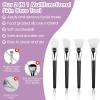 Gjinxi 4pcs Silicone Face Mask Brush - Applicator, Spatula, Flexible Facial Mud Mask Brush for Clay, DIY, Modeling, Body Lotion view 3