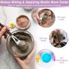 Gjinxi 4pcs Silicone Face Mask Brush - Applicator, Spatula, Flexible Facial Mud Mask Brush for Clay, DIY, Modeling, Body Lotion view 4