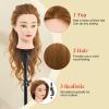 28" Mannequin Head Human Hair - 80% Real Hair Mannequin Head, Cosmetology Manikin Doll Head for Hair Styling, Hairdressing Training Head for Braiding Practice Curling with Table Clamp Styling Set view 3