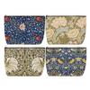 4 Pieces Makeup Bag Classic Flower Botanical Floral Aesthetics Skincare Bag Travel Toiletry Bag Makeup Pouch Cosmetic Bag Birthday Christmas Friendship Gifts for Women Aunt Girls Mom Friends Coworker view 1