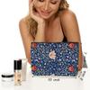 4 Pieces Makeup Bag Classic Flower Botanical Floral Aesthetics Skincare Bag Travel Toiletry Bag Makeup Pouch Cosmetic Bag Birthday Christmas Friendship Gifts for Women Aunt Girls Mom Friends Coworker view 2