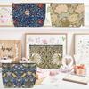 4 Pieces Makeup Bag Classic Flower Botanical Floral Aesthetics Skincare Bag Travel Toiletry Bag Makeup Pouch Cosmetic Bag Birthday Christmas Friendship Gifts for Women Aunt Girls Mom Friends Coworker view 3