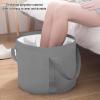 Collapsible Foot Bath Basin, Foot Bath Basin, Portable Foot Soak Tub Feet Soaking Bucket, Foldable Bucket Foot Soaking Bag, Foot Spa Bucket for Outdoor Travel, Camping (Gray) view 2
