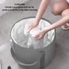 Collapsible Foot Bath Basin, Foot Bath Basin, Portable Foot Soak Tub Feet Soaking Bucket, Foldable Bucket Foot Soaking Bag, Foot Spa Bucket for Outdoor Travel, Camping (Gray) view 4