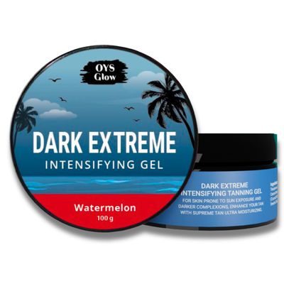 OYS Glow Tanning Gel, New Dark Extreme Intensifying Tanning Accelerator Sunbed Cream Self Tan Body Care Lotions(Watermelon Flavor)