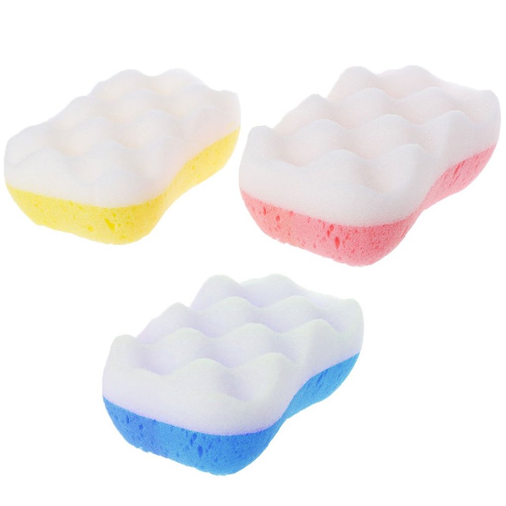 QIXIAMO Skin Care Bath Sponge Comfortale Body Scrubber Shower Massage Bathing Brush