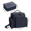 UOZL Nail Polish Organizer Case Holds 60 Bottles Portable Travel Storage Box with 2 Detachable Bags, Designed for Women's Nail Tools, Essential Oils and Cosmetics Sets Black view 2