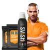 Sv.ish On The Go Hair Removal Spray for Men Kit Pack of 1 (200ml)|Painless Body Hair Removal Cream Spray For Chest, Back, Legs & Under Arms & Intimate Areas (200 ml)| Pack of 2 (10 X2) wipes view 1