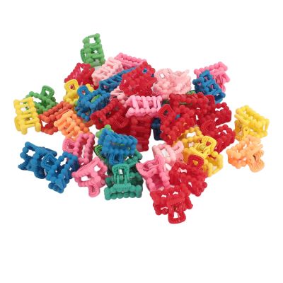100Pcs Mini Hair Clips For Girls, Cute Small Clips For Hair Clips In Shape Of Colorful Hair Accessories Small Hair Clips Non Slip Small Plastic Clips (Assorted Colors)
