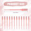 12pcs 2 in 1 Nasal Hair Cutter, 360 Rotating Nose Hair Trimmer for Men Women Double Sided Nose Hair Cleaner with Ear Picker Portable Manual Nostril Hair Removal Tool (Pink) view 2