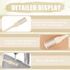 12pcs 2 in 1 Nasal Hair Cutter, 360 Rotating Nose Hair Trimmer for Men Women Double Sided Nose Hair Cleaner with Ear Picker Portable Manual Nostril Hair Removal Tool (White) view 3