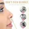 12pcs 2 in 1 Nasal Hair Cutter, 360 Rotating Nose Hair Trimmer for Men Women Double Sided Nose Hair Cleaner with Ear Picker Portable Manual Nostril Hair Removal Tool (White) view 4