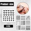 9 Sheets Face Gemstone Stickers, Self Adhesive Rhinestones Face Diamonds Jewels Gems Stick on Rhinestone Embellishment Stickers for Makeup Party Festival view 2