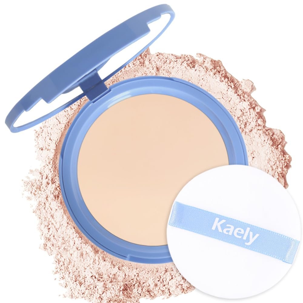 FeiCuiYun Oil Control Matte Perfection Face Powder Compact For Women, Matte Smooth Flawless Setting Powder Makeup, Polvo Compacto De Maquillaje, Waterproof Long Lasting, 0.35Oz, (10 Porcelain, 1)