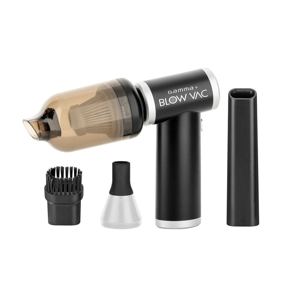 GAMMA+ Blow Vac 2-in-1 Handheld Air Blower and Vacuum USB-C Rechargeable with 4 Attachments